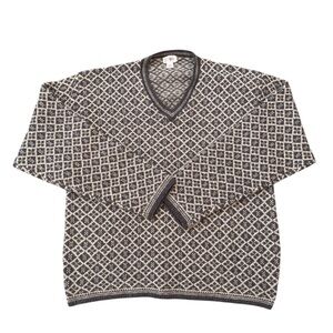 J.Crew‎ Nordic Brown Men’s Sweater Size XL